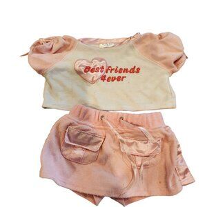 Build a Bear Pink Skort and top Pink
